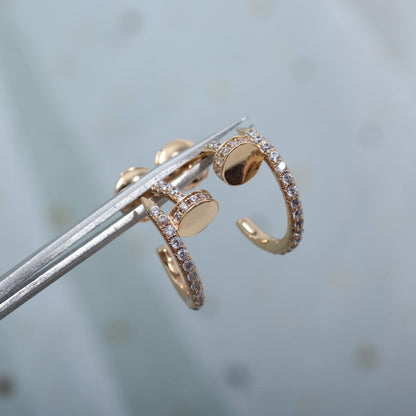 [Lumi Jewels]JUSTE EARRINGS 12.75MM PINK GOLD DIAMOND