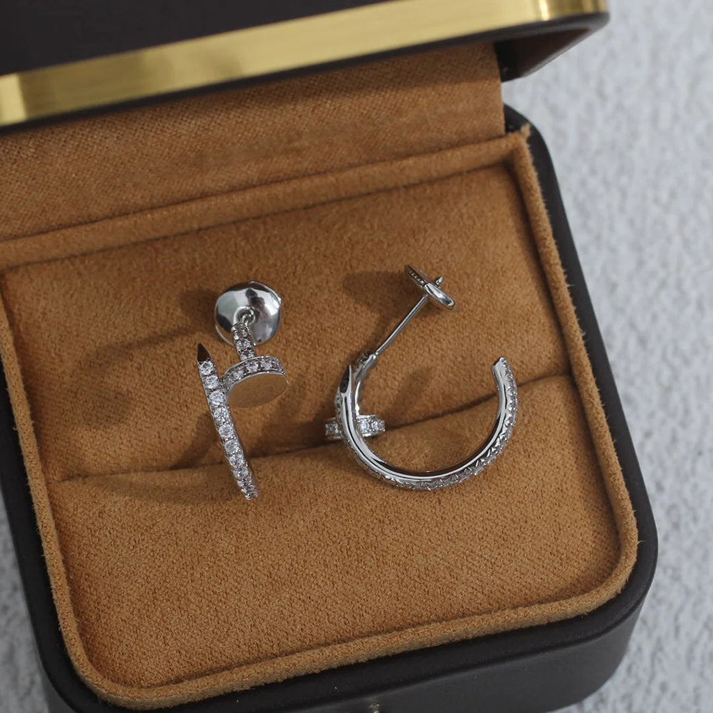 [Lumi Jewelry]JUSTE FULL DIAMOND SMALL EARRINGS