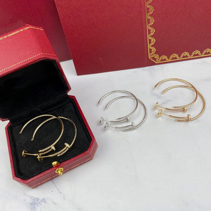[Lumi Jewelry]JUSTE FULL DIAMOND LARGE EARRINGS