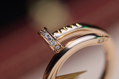 [Lumi Jewels]JUSTE RING 2.65MM PINK GOLD DIAMOND