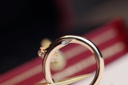[Lumi Jewels]JUSTE RING 2.65MM PINK GOLD DIAMOND