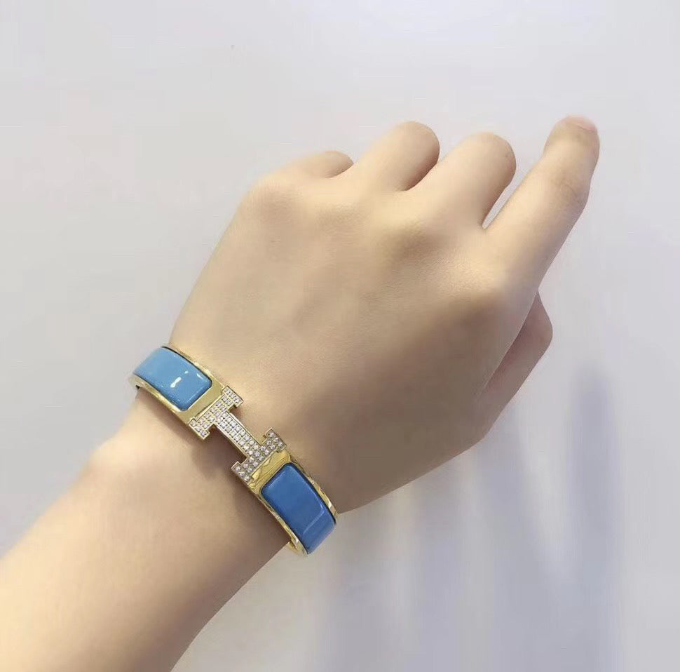 [Lumi Jewels]BRACELET CLOUD BLEU OR DIAMANT