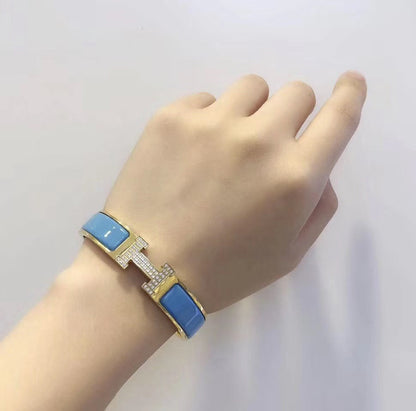 [Lumi Jewels]BRACELET CLOUD BLEU OR DIAMANT