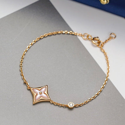 [Lumi Jewels]BRACELET ÉTOILE 1 DIAMANT OR ROSE