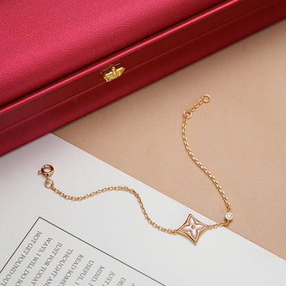 [Lumi Jewels]BRACELET ÉTOILE 1 DIAMANT OR ROSE