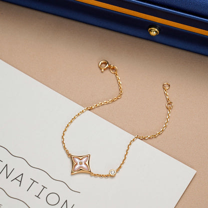 [Lumi Jewels]BRACELET ÉTOILE 1 DIAMANT OR ROSE