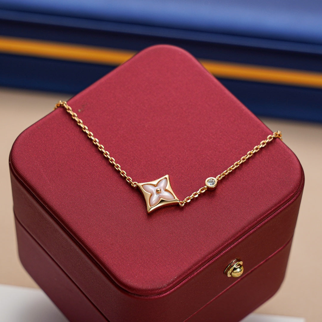 [Lumi Jewels]BRACELET ÉTOILE 1 DIAMANT OR ROSE