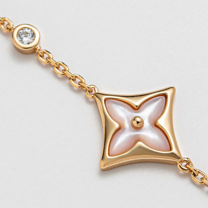[Lumi Jewels]BRACELET ÉTOILE 1 DIAMANT OR ROSE