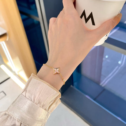[Lumi Jewels]BRACELET ÉTOILE 1 DIAMANT OR ROSE