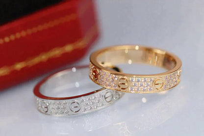 [Lumi Jewels]LOVE RING 3.6MM DIAMOND PAVED