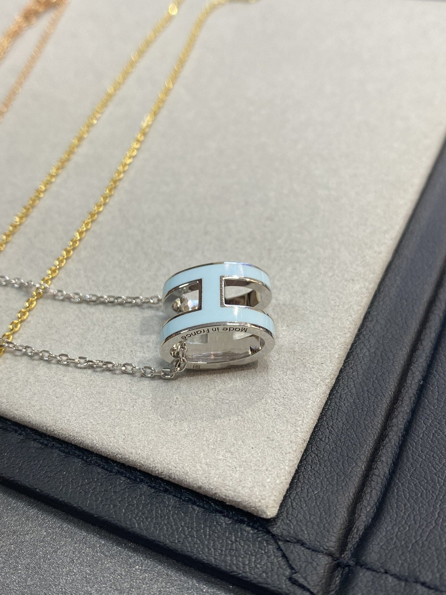 [Lumi Jewels]COLLIER POP H BLEU CLAIR