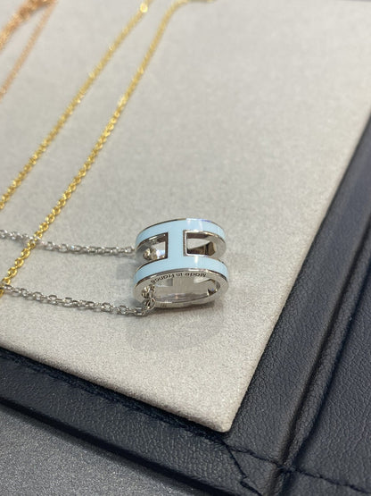 [Lumi Jewels]COLLIER POP H BLEU CLAIR