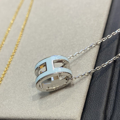 [Lumi Jewels]COLLIER POP H BLEU CLAIR