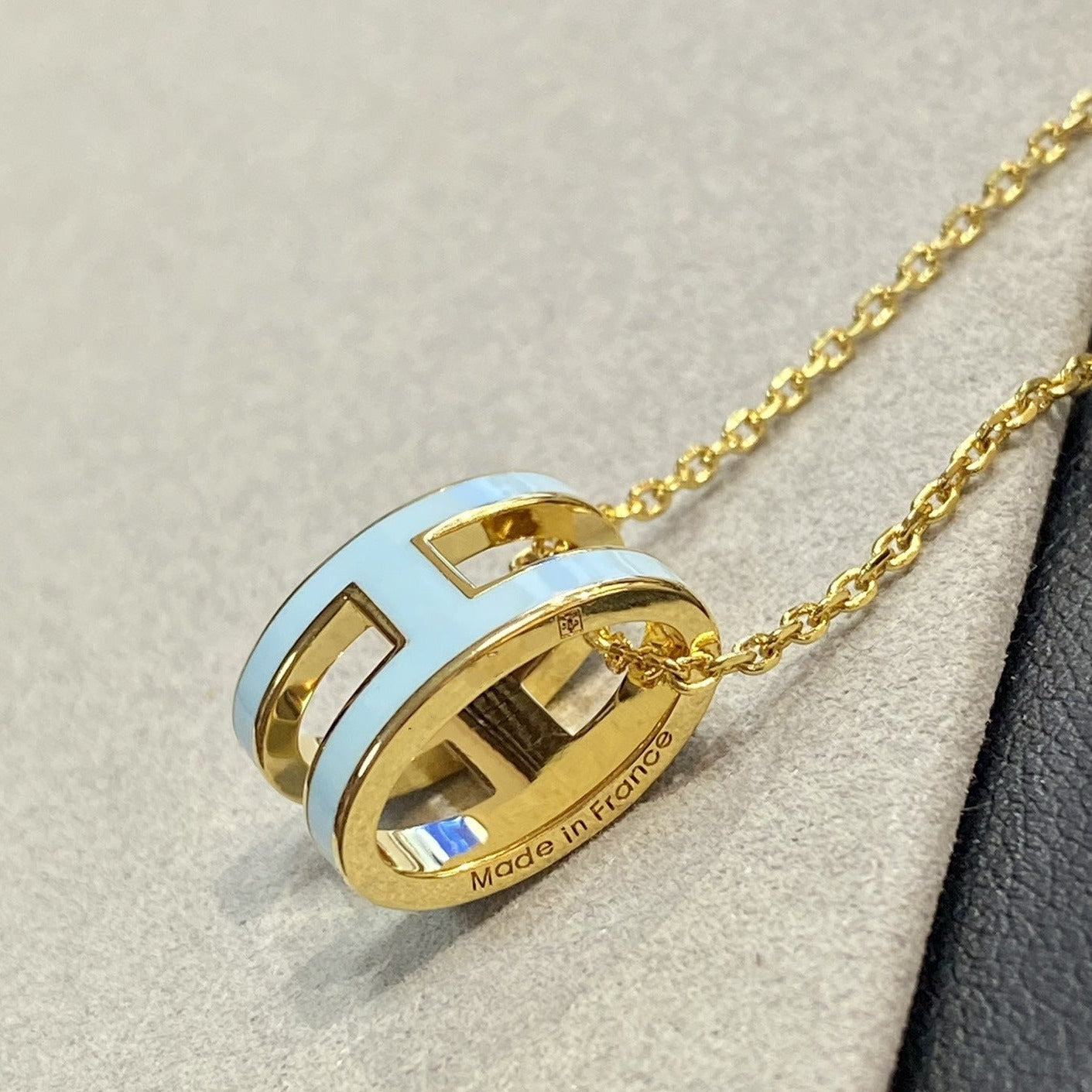 [Lumi Jewels]COLLIER POP H BLEU CLAIR