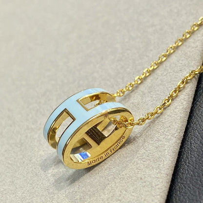 [Lumi Jewels]COLLIER POP H BLEU CLAIR