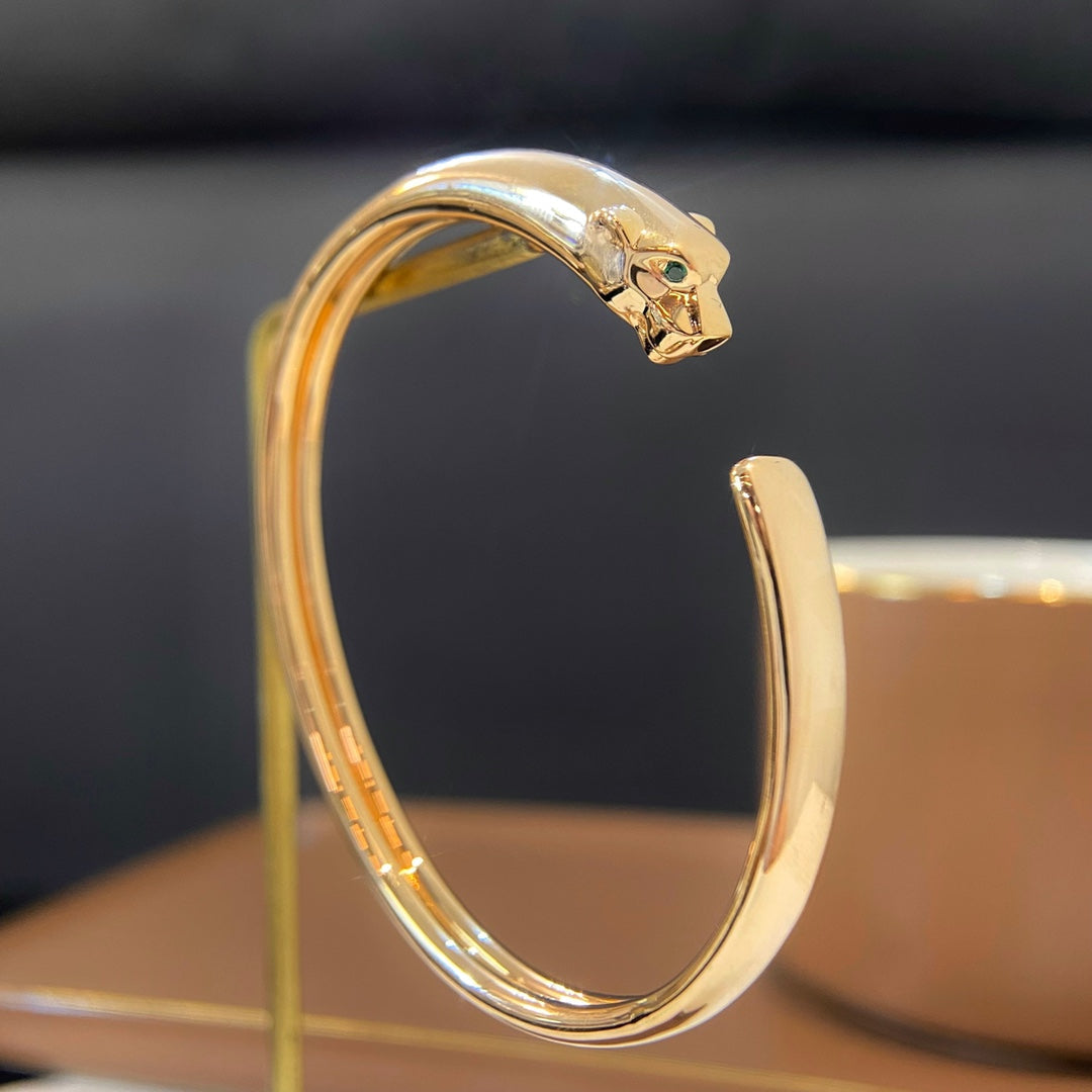 [Lumi Jewels]BRACELET OUVERT PANTHERE OR
