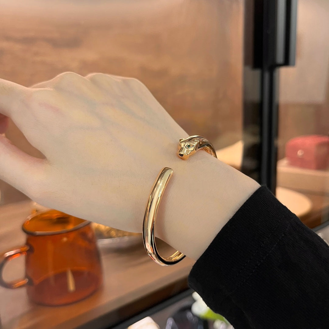 [Lumi Jewels]BRACELET OUVERT PANTHERE OR