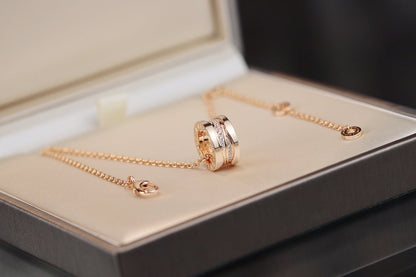[Lumi Jewels]COLLIER DIAMANT ZÉRO 1 OR ROSE
