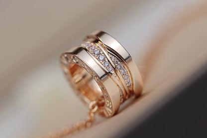 [Lumi Jewels]COLLIER DIAMANT ZÉRO 1 OR ROSE