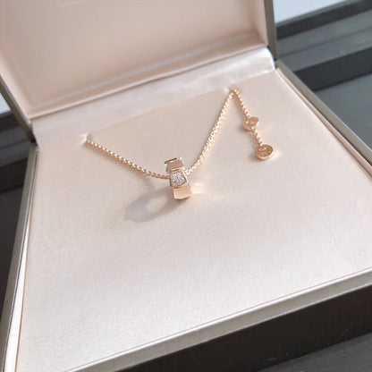 [Lumi Jewels]SERPENTI PEDANT DIAMOND PINK GOLD NECKLACE