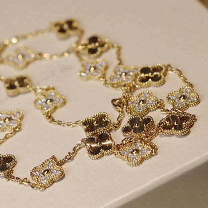[Lumi Jewels]COLLIER DIAMANT LASER TRÈFLE 20 MOTIFS