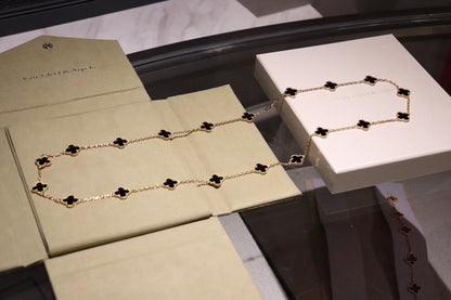 [Lumi Jewels]CLOVER 20 MOTIFS ONYX ROSE GOLD