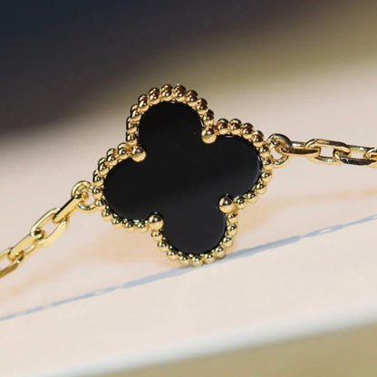 [Lumi Jewels]COLLIER TRÈFLE 20 MOTIFS ONYX
