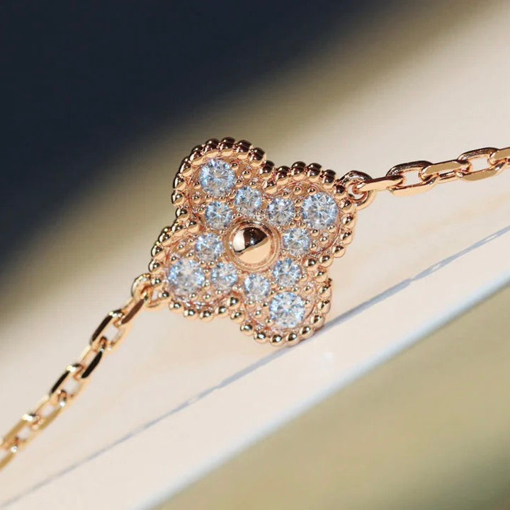 [Lumi Jewels]COLLIER DIAMANT LASER TRÈFLE 20 MOTIFS