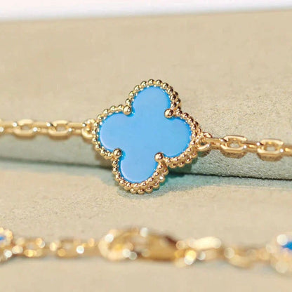 [Lumi Jewels]CLOVER 20 MOTIFS TURQUOISE DORÉ