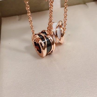 [Lumi Jewels]ZERO 1 QUATRE ANNEAUX CÉRAMIQUE OR ROSE
