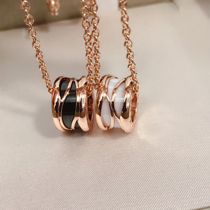 [Lumi Jewels]ZERO 1 QUATRE ANNEAUX CÉRAMIQUE OR ROSE