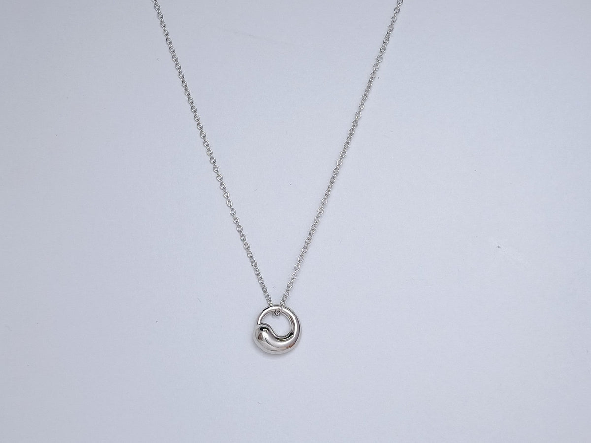 [Lumi Jewelry]SNAIL PEDANT SILVER NECKLACE