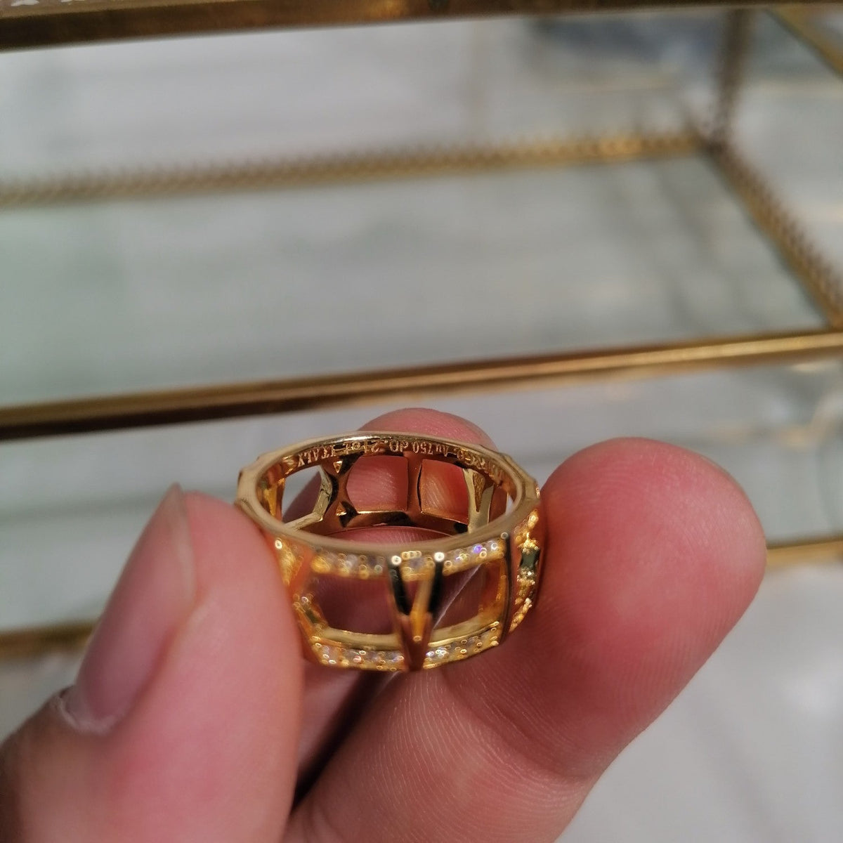 [Lumi Jewelry]ATLAS LARGE OPEN DIAMOND RING