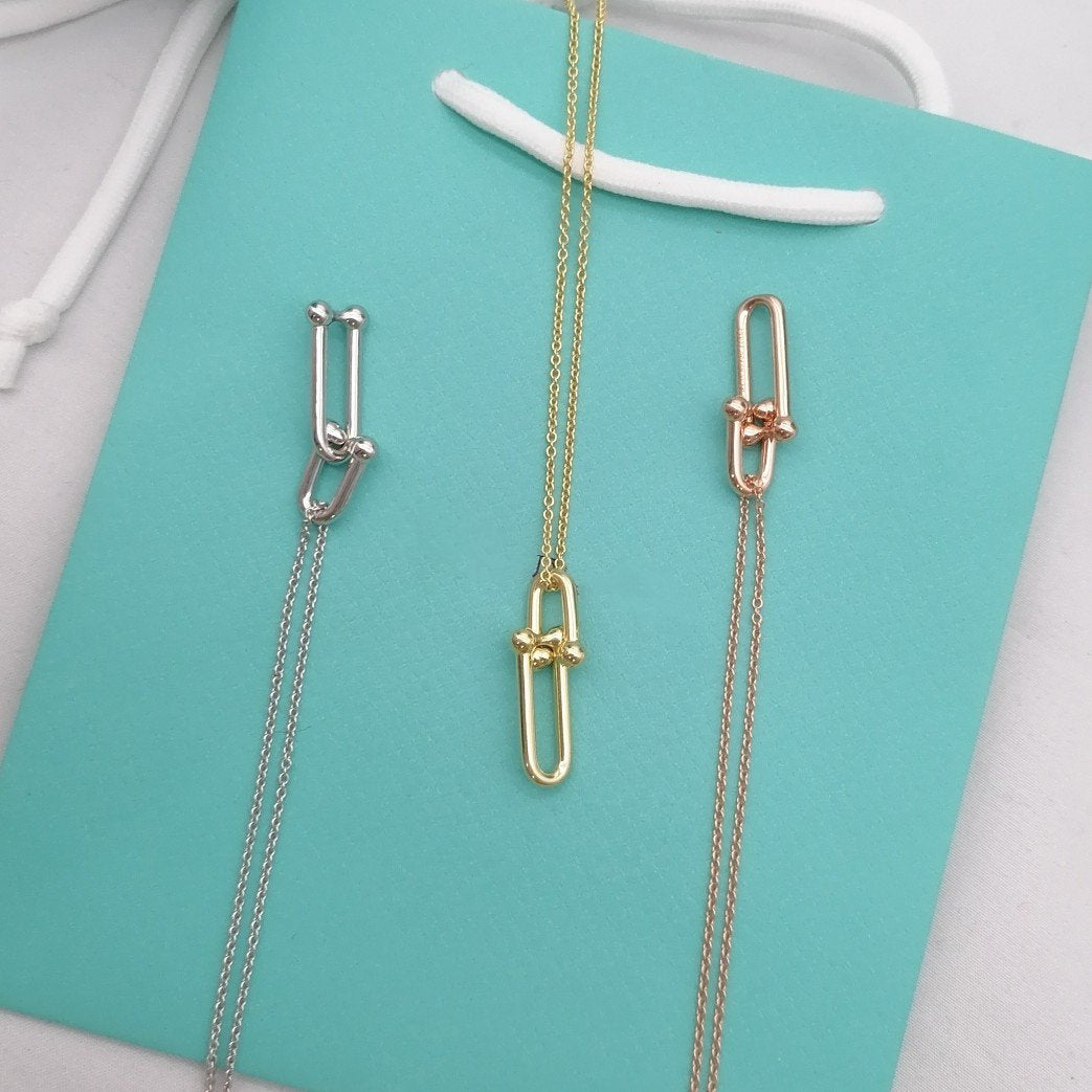 [Lumi Jewelry]HARDWEAR GOLD DROP PEDANT NECKLACE