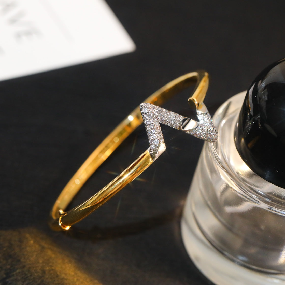 [Lumi Jewels]BRACELET EN OR ET DIAMANTS VOLTE UPSIDE DOWN