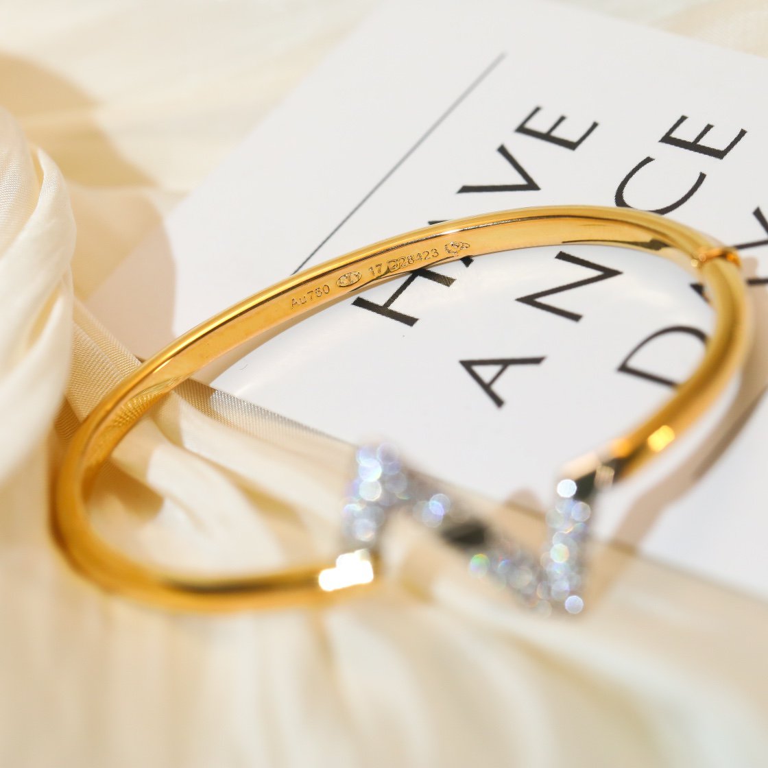 [Lumi Jewels]BRACELET EN OR ET DIAMANTS VOLTE UPSIDE DOWN