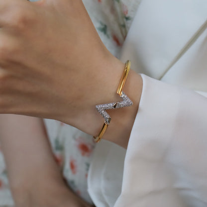 [Lumi Jewels]BRACELET EN OR ET DIAMANTS VOLTE UPSIDE DOWN