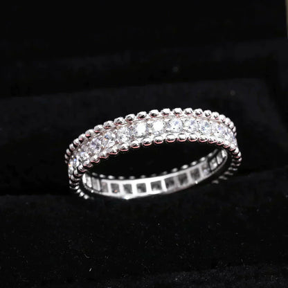 [Lumi Bijoux]BAGUE EN ARGENT PERLEE DIAMOND