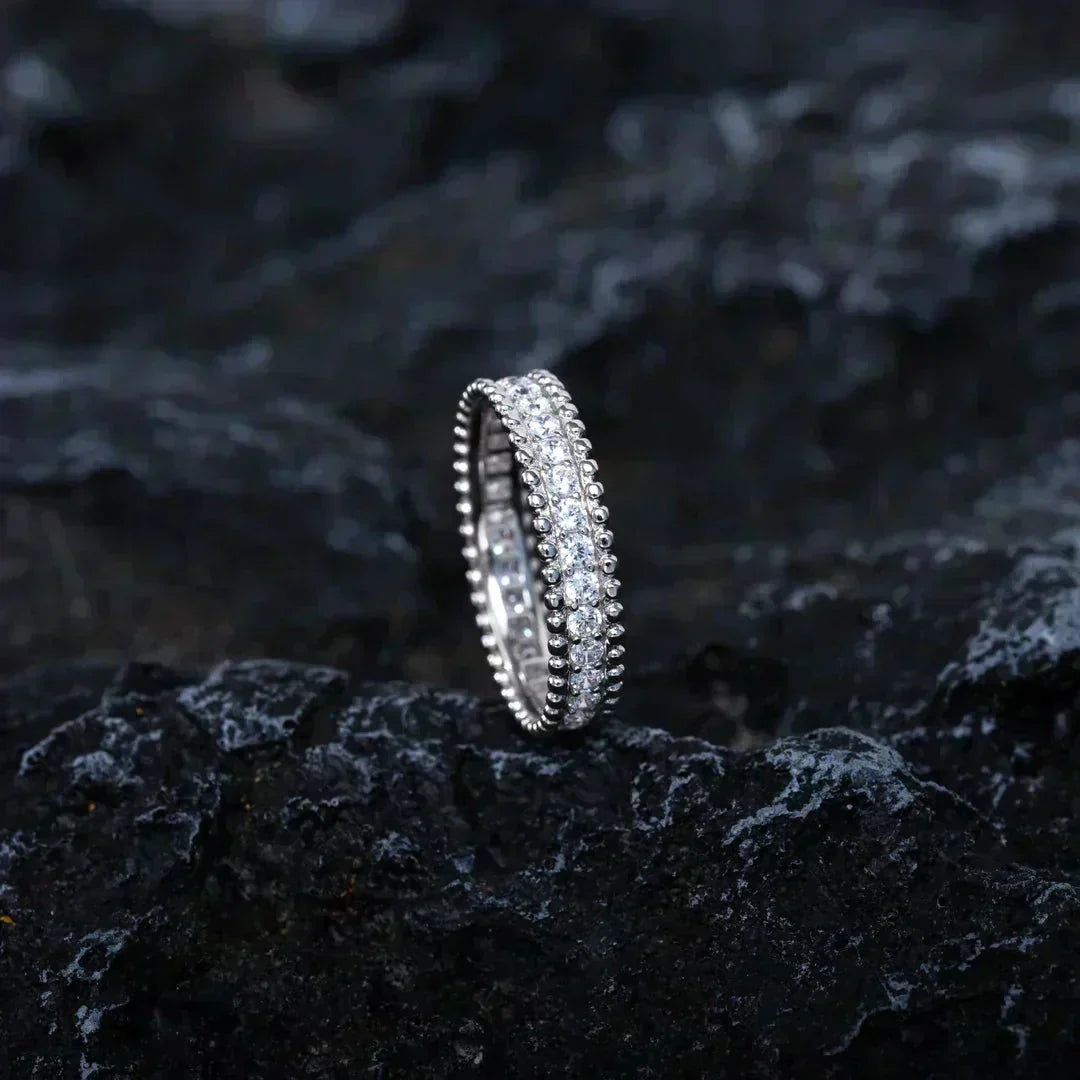 [Lumi Bijoux]BAGUE EN ARGENT PERLEE DIAMOND