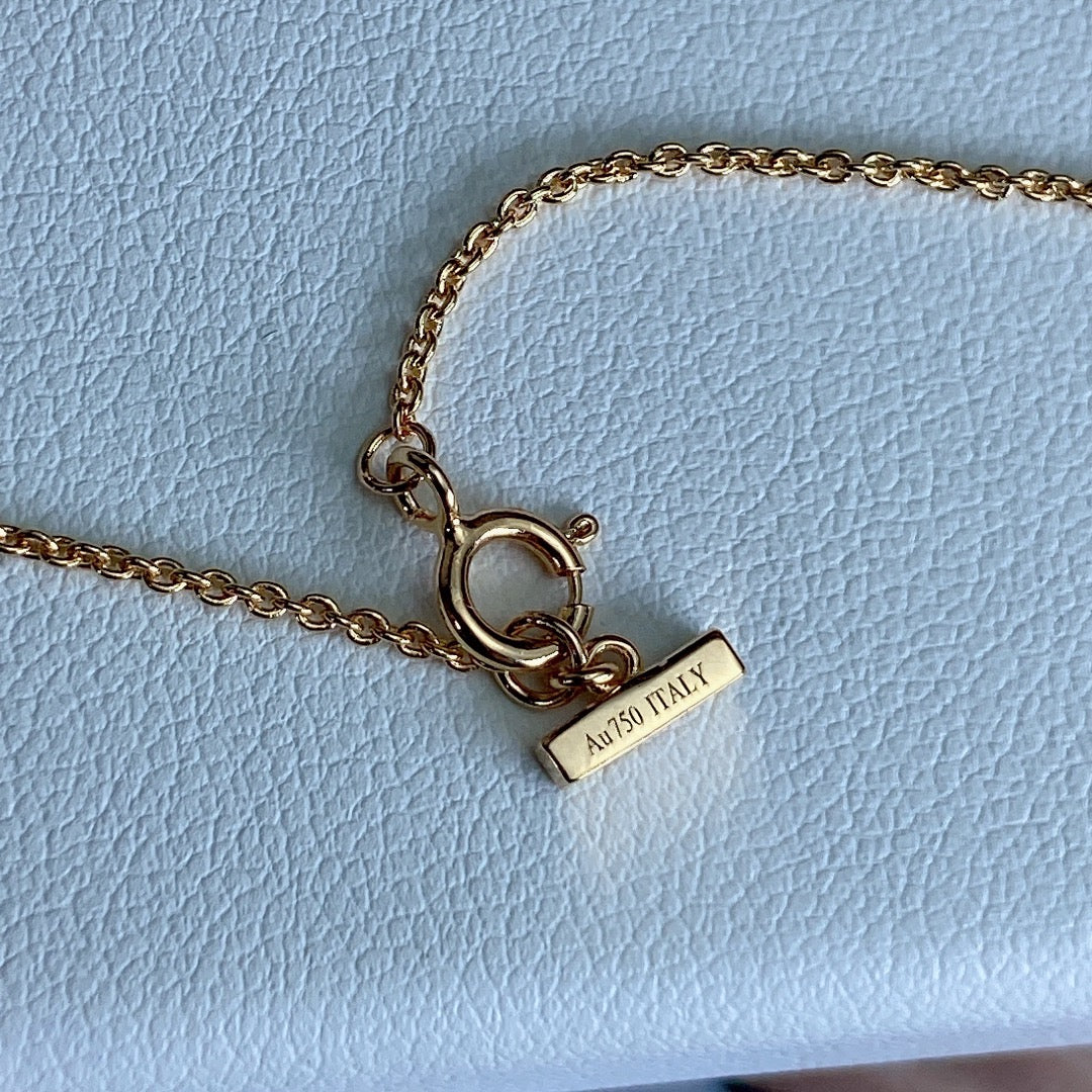[Lumi Jewelry]T DIAMOND CIRCLE PEDANT NECKLACE