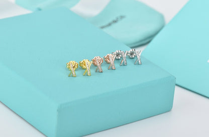 [Lumi Jewelry]ATLAS DIAMOND STUD EARRINGS