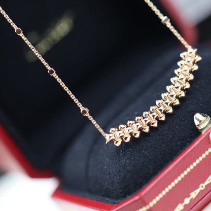 [Lumi Jewels]CLASH PINK GOLD NECKLACE