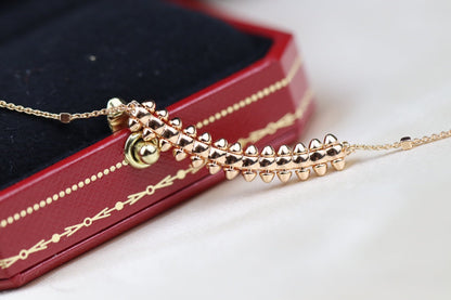 [Lumi Jewels]CLASH PINK GOLD NECKLACE