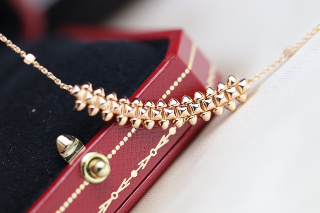 [Lumi Jewels]CLASH PINK GOLD NECKLACE