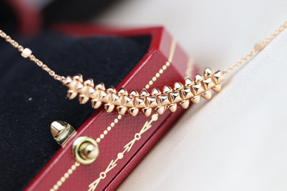[Lumi Jewels]CLASH PINK GOLD NECKLACE