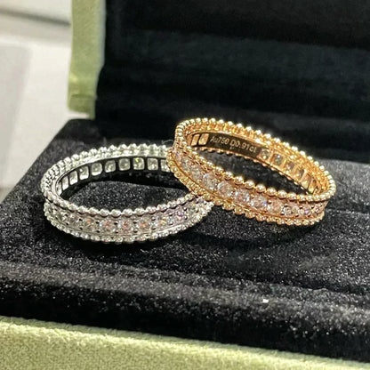 [Lumi Jewels]BAGUE PERLEE OR ROSE DIAMANT