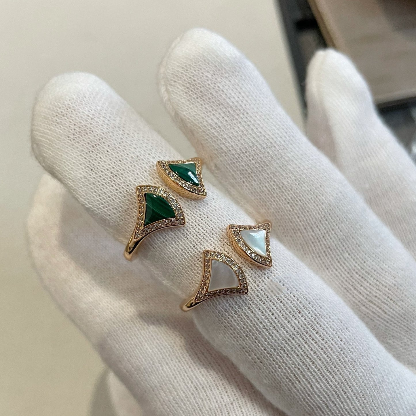 [Lumi Jewels]DREAM MOP DIAMOND OPEN RING