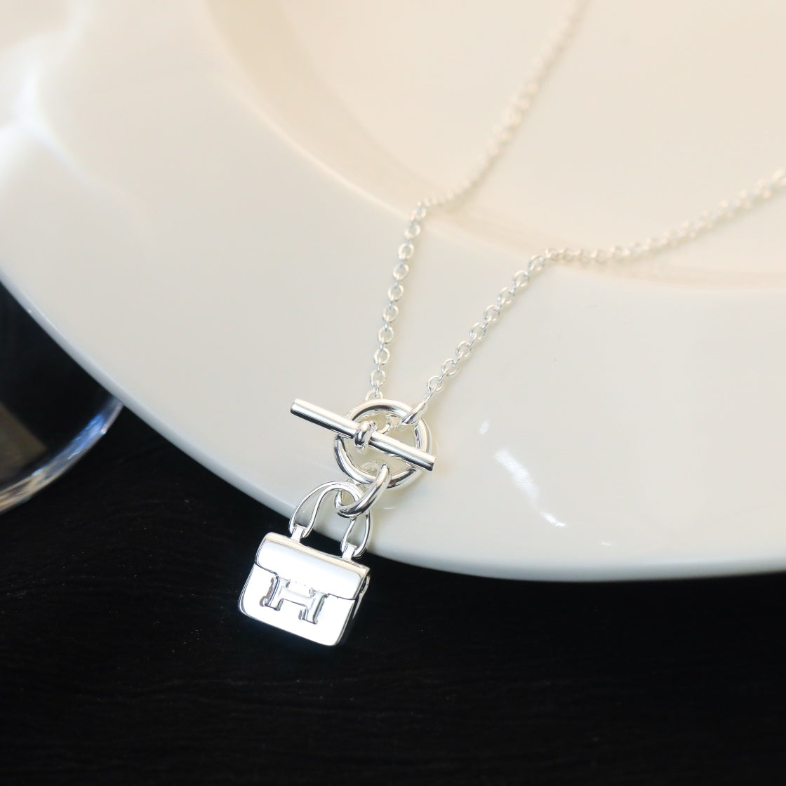 [Lumi Jewels]COLLIER PENDENTIF POP H ARGENT