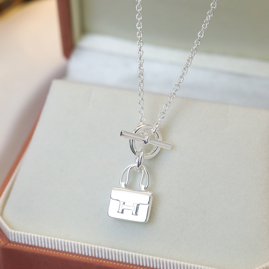 [Lumi Jewels]COLLIER PENDENTIF POP H ARGENT