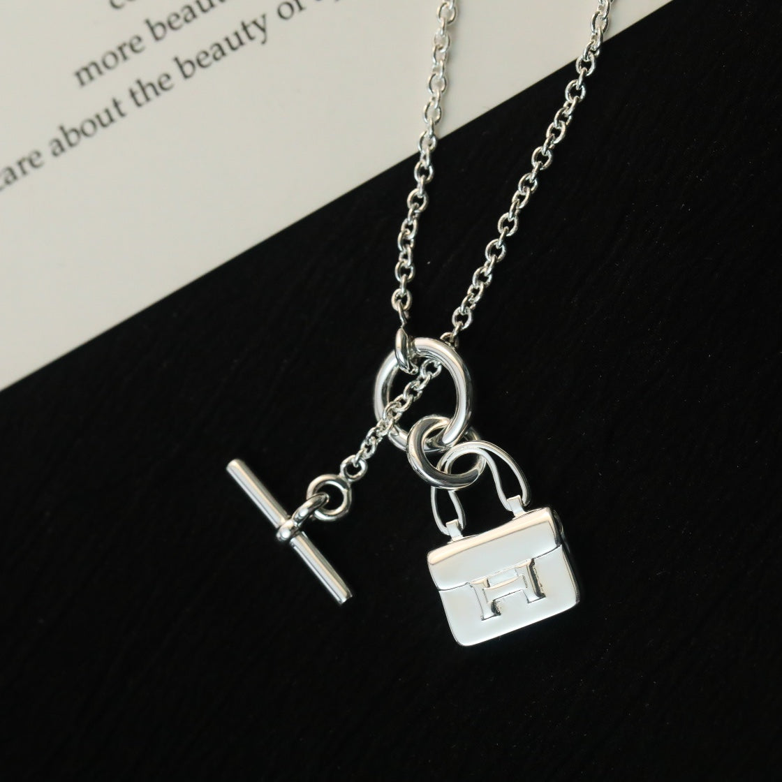 [Lumi Jewels]COLLIER PENDENTIF POP H ARGENT